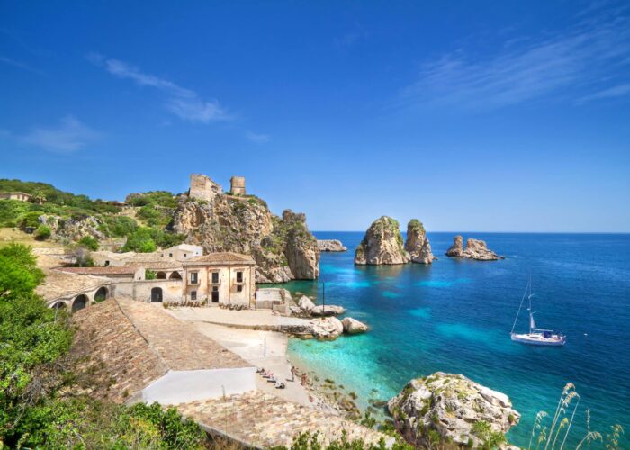 Tonnara di Scopello på Sicilien
